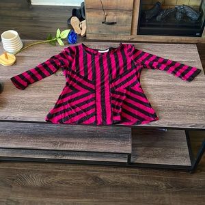 Purple and black shirt